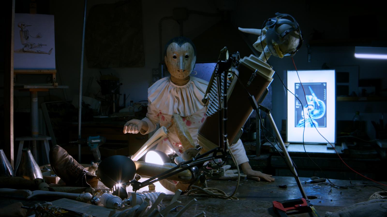 Pinocchio nel laboratorio dell'Accademia di Belle Arti di Firenze